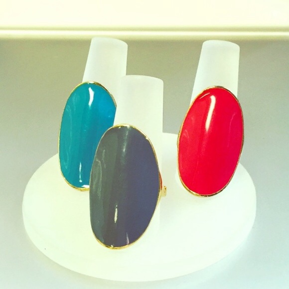 🥳HP🥳 BOLD FINGER CANDY RINGS - Picture 2 of 10